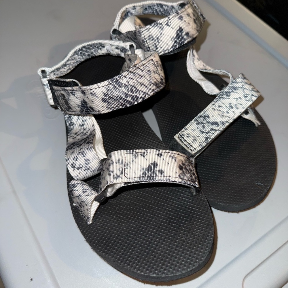 Stylish Black and White Sandals